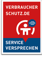 Siegel von Verbraucherschutz.de für Service Versprechen